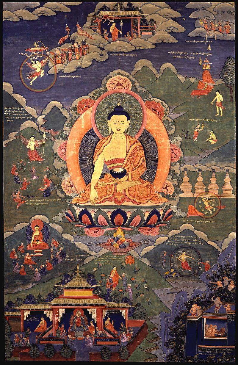 Tonpa Shenrab life story, 19th-century painting, Rubin Museum of Art Tonpa Shenrab life story, 19th-century painting, Rubin Museum of Art