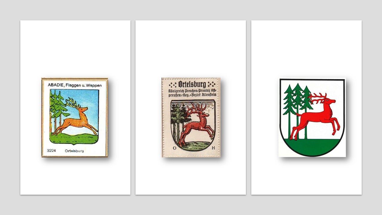 Herby Szczytna/ Ortelsburg źródło: Heraldry of the world
