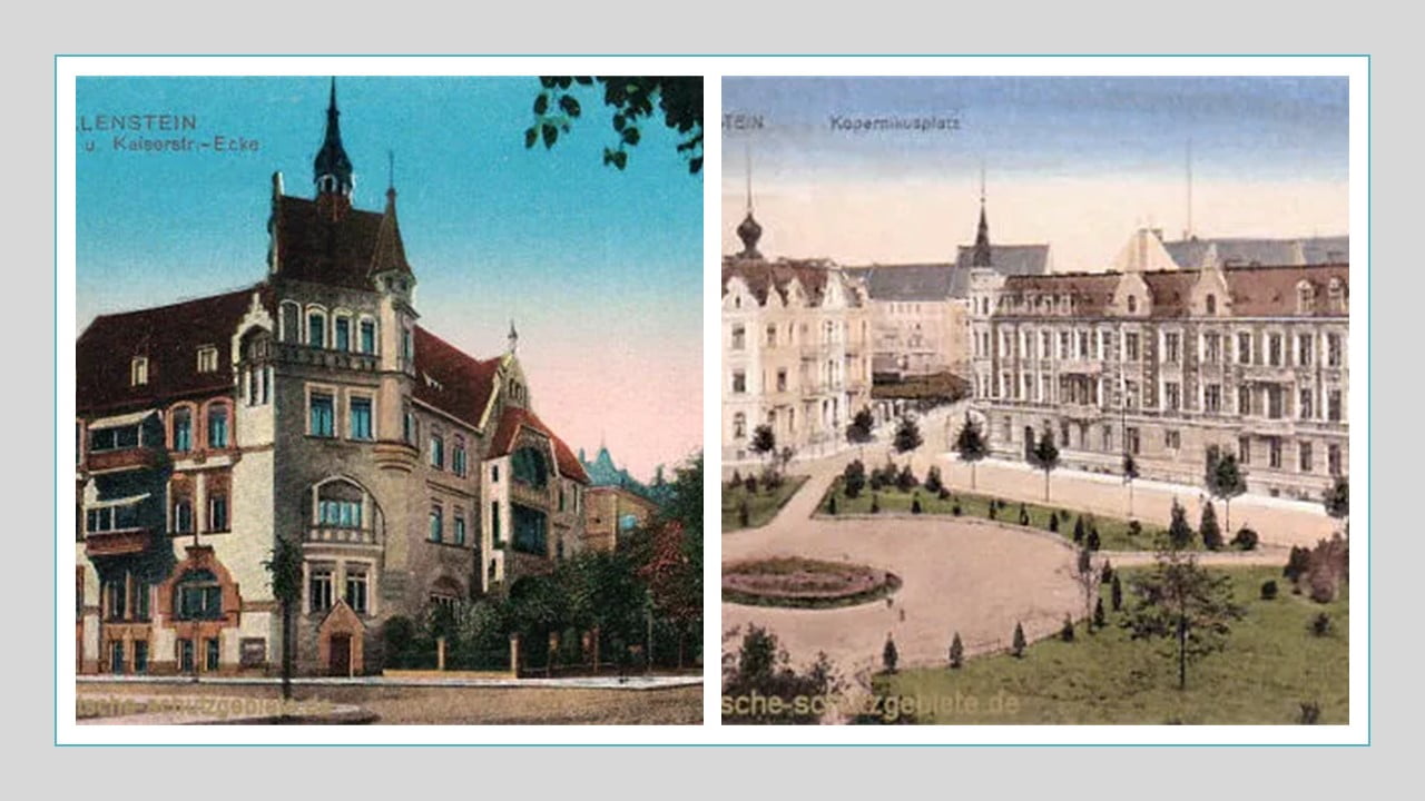 Olsztyn (Allenstein). źródło: deutsche-schutzgebiete.de Olsztyn (Allenstein). źródło: deutsche-schutzgebiete.de
